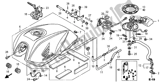 Todas las partes para Depósito De Combustible de Honda CB 1300 SA 2010