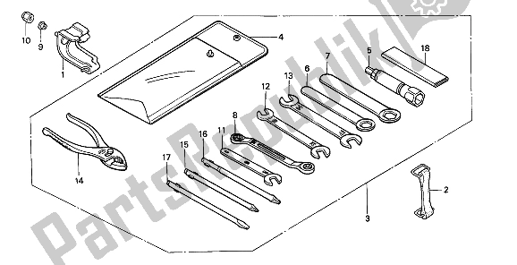 All parts for the Tools of the Honda XRV 650 Africa Twin 1988