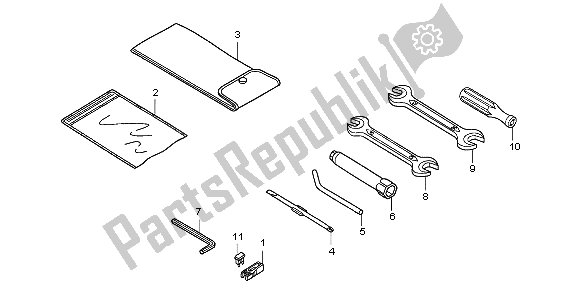 All parts for the Tools of the Honda SH 125S 2007