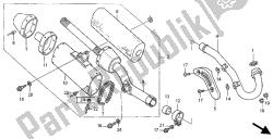 silencieux d'échappement (crf450r4,5)