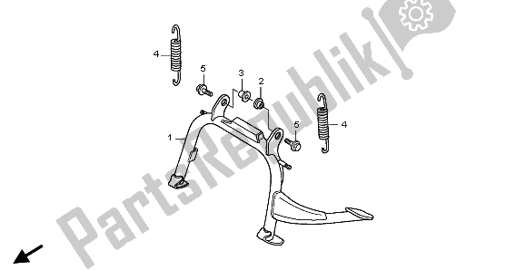 Tutte le parti per il In Piedi del Honda SH 150R 2008