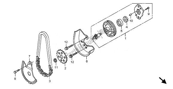 Toutes les pièces pour le La Pompe à Huile du Honda SH 125R 2010