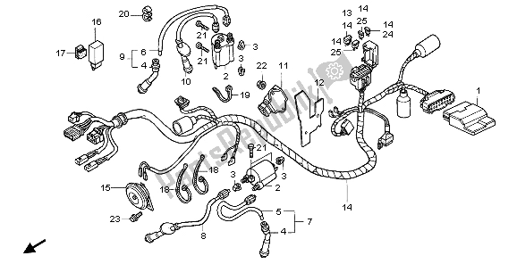 Todas las partes para Arnés De Cables de Honda VT 750 CA 2007