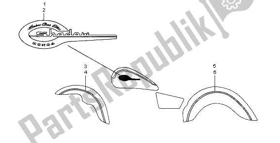 Todas las partes para Marca de Honda VT 750C2 1997