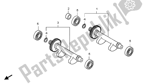 All parts for the Balancer of the Honda FJS 400A 2009