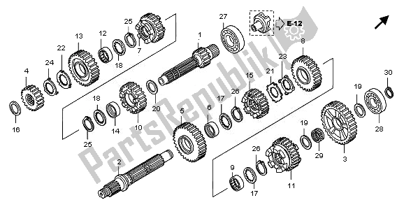 Toutes les pièces pour le Transmission du Honda ST 1300A 2010