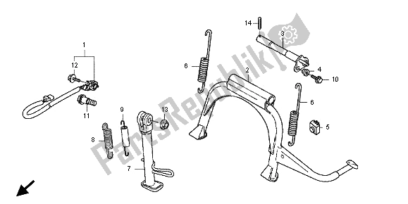 Toutes les pièces pour le Supporter du Honda SH 300R 2012