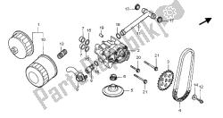 filtro de óleo e bomba de óleo