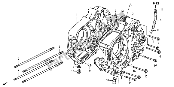 Todas las partes para Caja Del Cigüeñal de Honda CRF 50F 2013