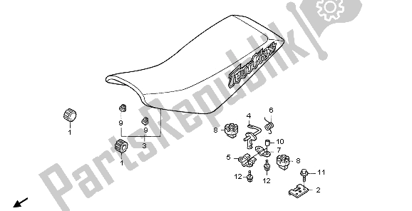 All parts for the Seat of the Honda TRX 400 EX Sportrax 2003