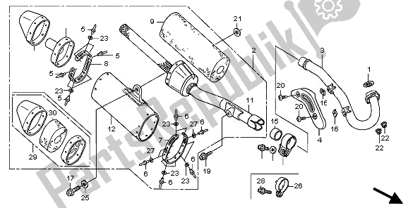 Todas las partes para Silenciador De Escape de Honda CRF 450R 2008