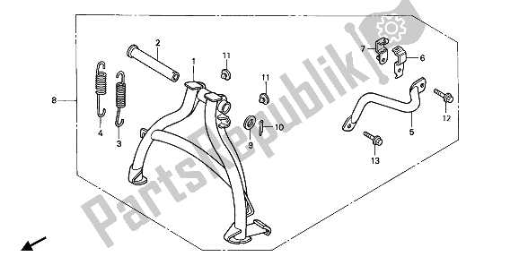 All parts for the Fop-1 Stand Set of the Honda XL 600V Transalp 1990