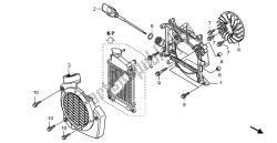 ventilador de enfriamiento y tapa del radiador