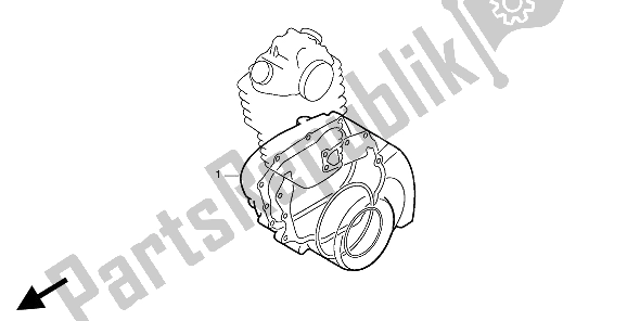 All parts for the Eop-2 Gakset Kit B of the Honda XR 80R 1993