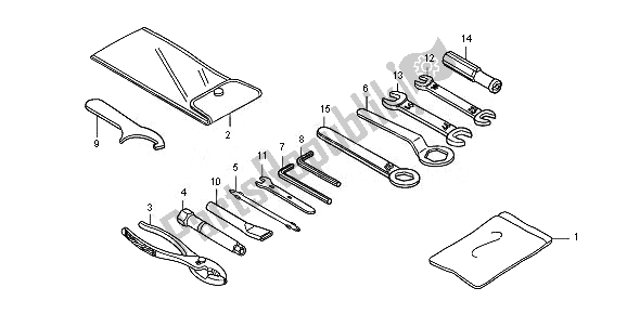 Todas las partes para Herramientas de Honda CB 1300 SA 2010