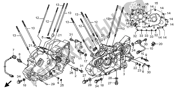 Todas las partes para Caja Del Cigüeñal de Honda VT 1300 CXA 2010
