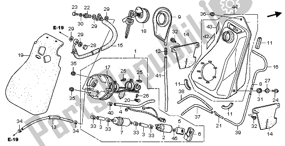 Todas las partes para Depósito De Combustible de Honda FJS 400 2011