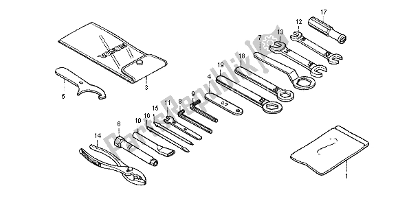 Toutes les pièces pour le Outil du Honda CB 1300X4 1999