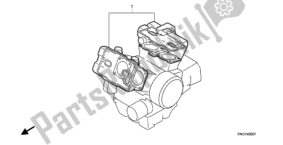 All parts for the Eop-1 Gasket Kit A of the Honda VFR 750F 1994