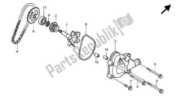 Todas las partes para Bomba De Agua de Honda XL 1000V 2000