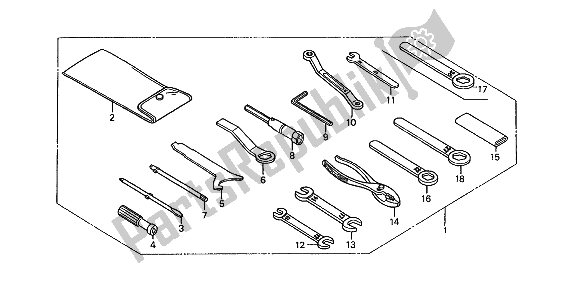 Todas las partes para Herramientas de Honda ST 1100 1990