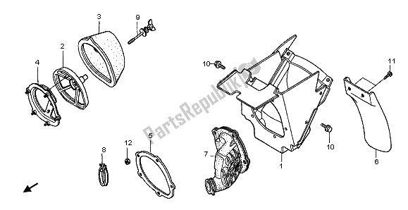 Todas las partes para Filtro De Aire de Honda CR 250R 1997