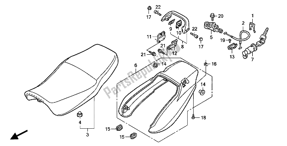 Todas las partes para Asiento Y Capó Trasero de Honda CB 750F2 1994