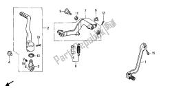 cambiare pedale e pedale del freno e avviare il braccio del motorino di avviamento