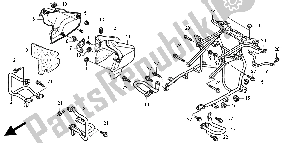 Todas las partes para Protector Del Motor de Honda GL 1800 2012