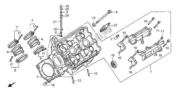 Todas las partes para Culata Izquierda de Honda ST 1100A 1998