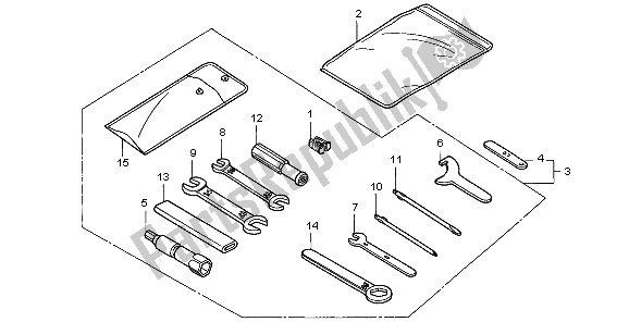 Toutes les pièces pour le Outils du Honda CB 750F2 1998