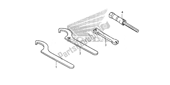 Tutte le parti per il Utensili del Honda CRF 150 RB LW 2014