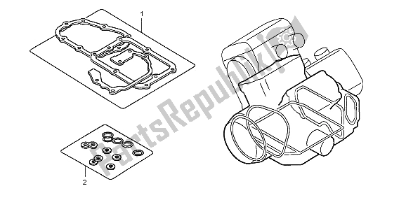 All parts for the Eop-2 Gasket Kit B of the Honda ST 1300 2009