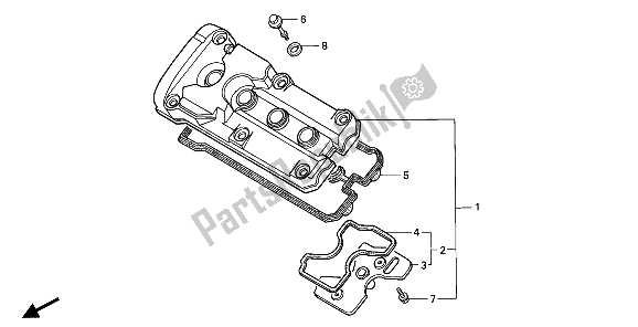 Tutte le parti per il Coperchio Della Testata del Honda CBR 600F 1994