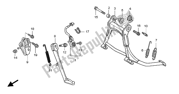 Tutte le parti per il In Piedi del Honda GL 1800A 2002