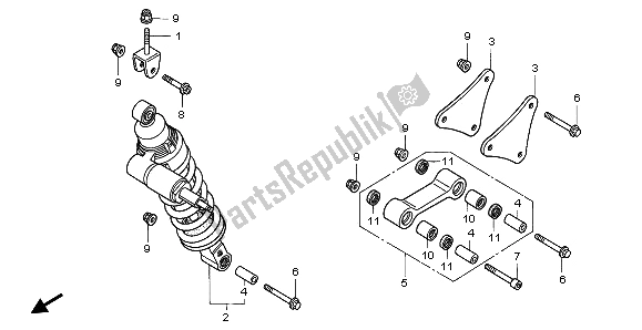 Todas las partes para Cojín Trasero de Honda VFR 750F 1995