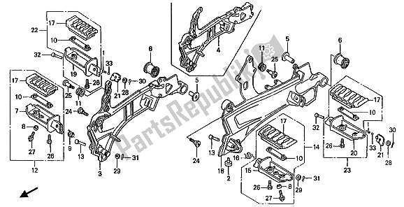 Wszystkie części do Krok Honda ST 1100 1992