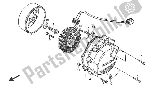 Tutte le parti per il Generatore del Honda VFR 800A 2005