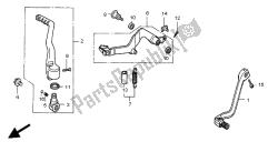 cambiar pedal y pedal de freno y brazo de arranque