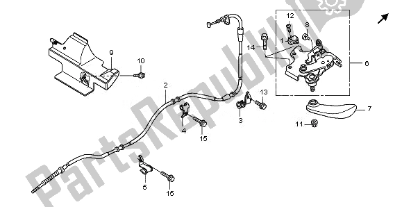 All parts for the Parking Brake of the Honda NSS 250A 2011