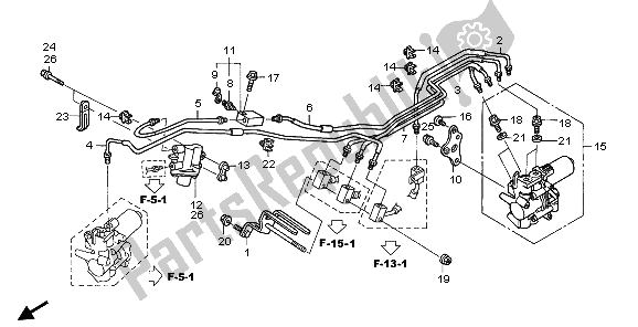 Tutte le parti per il Valvola Di Controllo Proporzionale del Honda ST 1300A 2007