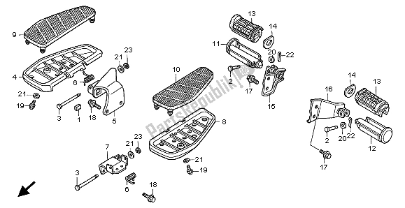 Todas las partes para Paso de Honda VT 1100C3 1999