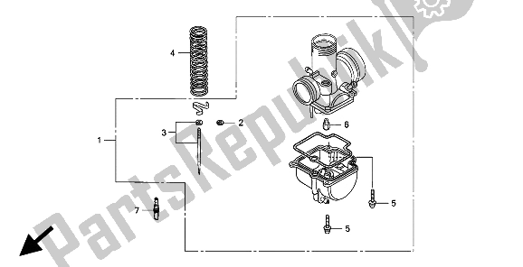 Todas las partes para Kit De Piezas Opcionales Del Carburador de Honda CR 80R 1994