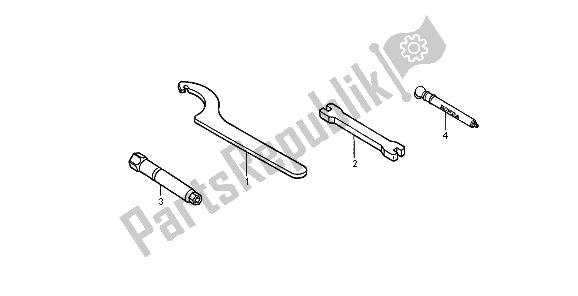 All parts for the Tools of the Honda CRF 450R 2004