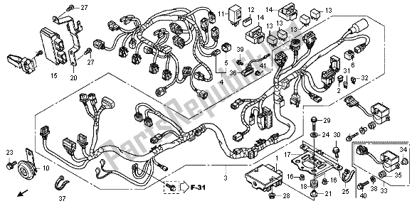 Todas las partes para Arnés De Cables de Honda CB 600 FA Hornet 2012