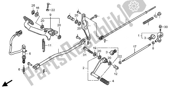 Todas las partes para Pedal de Honda VT 750C2S 2011