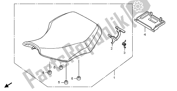 Todas las partes para Asiento de Honda TRX 420 FA Fourtrax Rancher AT 2011