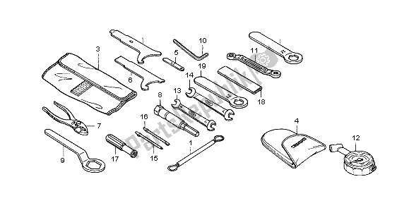 Tutte le parti per il Utensili del Honda CBR 600 RR 2003