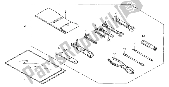 Toutes les pièces pour le Outils du Honda VTX 1300S 2006