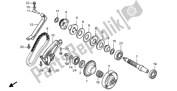 Todas as partes de Embreagem De Partida do Honda CB 750F2 1996